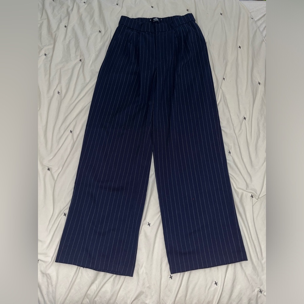 Pin Stripe Wide Leg Pants